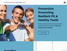 Tablet Screenshot of preventionpluswellness.com